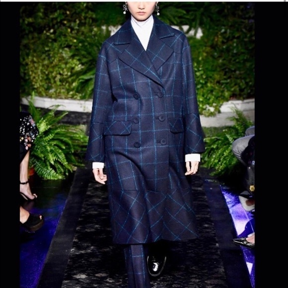 Erdem & H&M  Collab Oversized Coat in navy size 4 - Picture 1 of 12